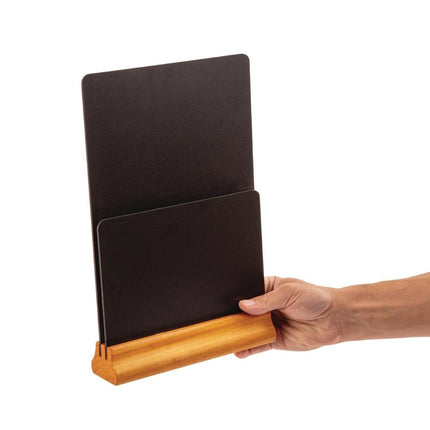 Double-Sided Chalkboard Menu Holder | Olympia 4