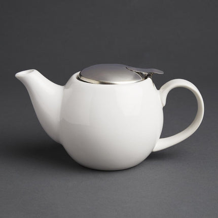 Porcelain Café Teapot 51cl | Olympia | White