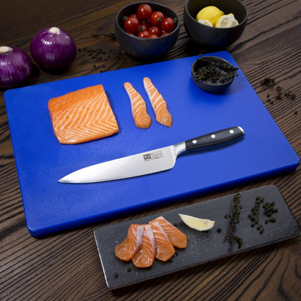 Extra Thick LDPE Cutting Board Blue 450x300x20mm | Hygiplas 2