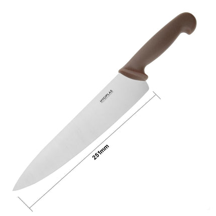 Chef's Knife Brown | Hygiplas | 25cm Stainless Steel Blade 5