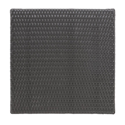Square Foldable Poly Rattan Table Black 60cm | Bolero 8