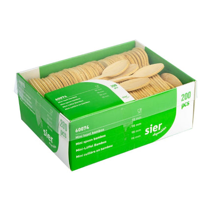Mini Bamboo Spoon 98mm | Sier Disposables 3