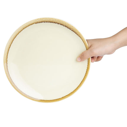 Coupe Dinner Plates Sandstone 23cm | Olympia Kiln 4
