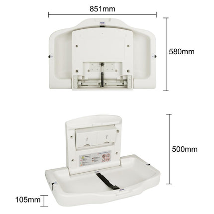 Bolero Horizontal Baby Changing Table 7