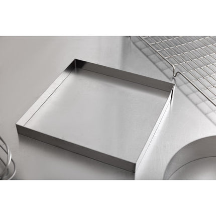 Square Cake Pan 20x2cm Stainless Steel | De Buyer 6