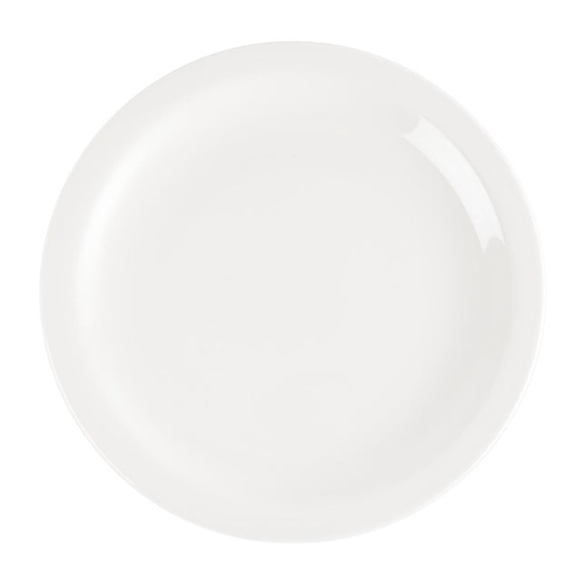 White Porcelain Dinner Plates 23cm | Churchill Whiteware Nova