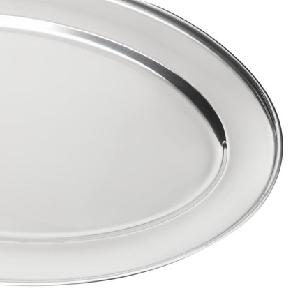 Oval Stainless Steel Serving Platter 40cm | Olympia 5
