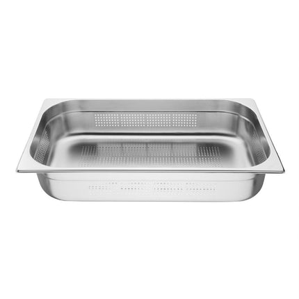 Perforated Stainless Steel GN 1/1 Pan 100mm | Vogue 2