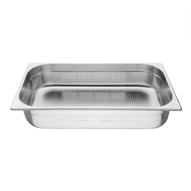Perforated Stainless Steel GN 1/1 Pan 100mm | Vogue 2