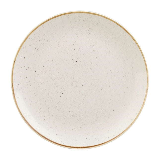 Stonecast Barley White Coupe Plate 22.9cm | Churchill