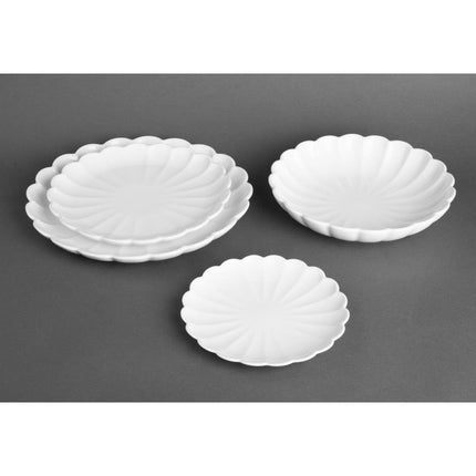 White Scalloped Bowls 230mm | Olympia Bloom | Set of 6 9