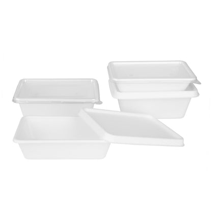 Compostable Bagasse Food Container Bases 650ml | Fiesta 4