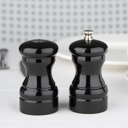 Black Wooden Pepper Mill and Salt Shaker Set | Olympia 5