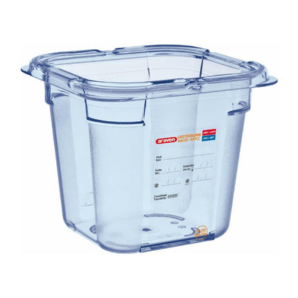 ABS Blue GN 1/6 Food Container 15cm Deep | Araven
