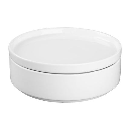White Porcelain Flat Round Plate | Olympia | 150mm 8