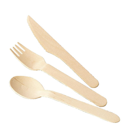 Compostable Biodegradable Wooden Dessert Spoons 16.6cm | Fiesta 4