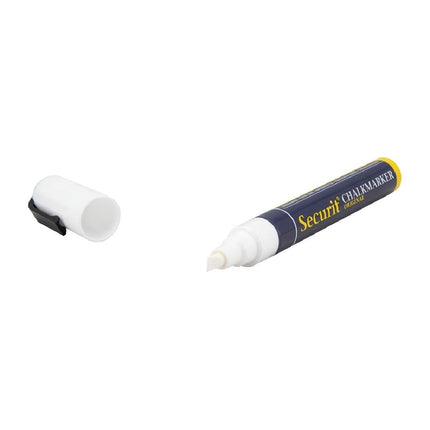 White Erasable Chalk Marker 6mm Tip | Securit | Water-Based 2