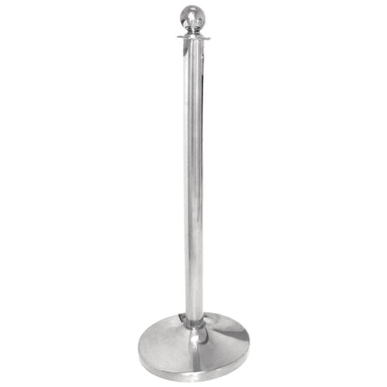 Stainless Steel Crowd Control Post with Rounded Knob | Bolero
