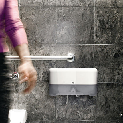 Double Toilet Roll Dispenser Without Core | Tork 4