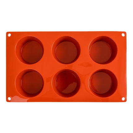 Silicone Muffin Baking Mold for 6 Muffins | Pavoni Formaflex 3