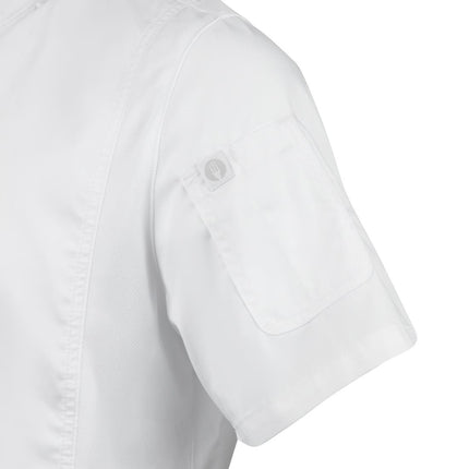 Unisex Chef Jacket with Zipper and Cool Vent Panels | Chef Works Springfield | White | M 7