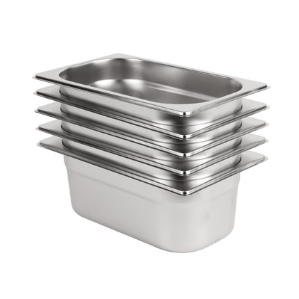 Vogue GN 1/4 Food Pan Set (5 Pieces) 3