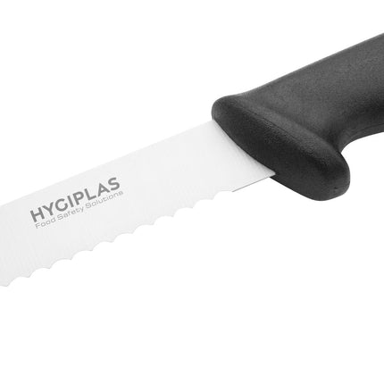 25.4cm Serrated Cake Knife Black | Hygiplas 3