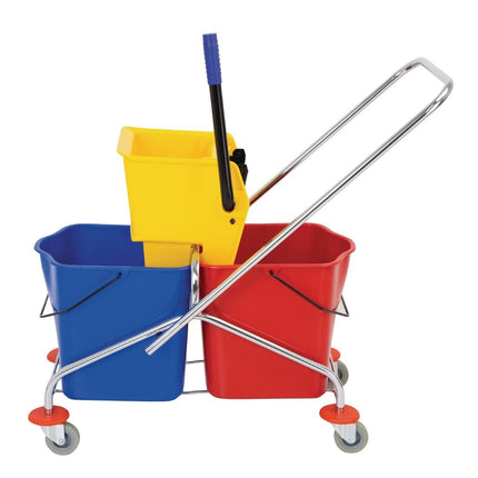 Duo Mop Bucket System with Wringer 2x 23L | Jantex 2