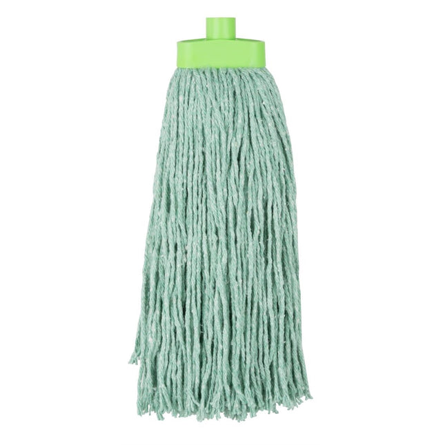 Absorbent Polyester Mop Head Green | Jantex Kentucky | 450g
