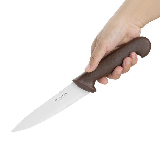 Chef's Knife Brown | Hygiplas | 16cm Stainless Steel Blade 2