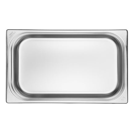Stainless Steel 1/1 Gastronorm Pan 100mm | Nisbets Essentials | Set of 3 4