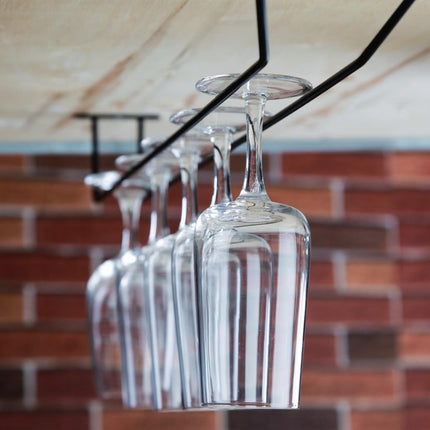 Black Wine Glass Rack 610mm | Olympia 5