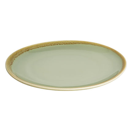 Coupe Dinner Plates Moss Green 23cm | Olympia Kiln 2