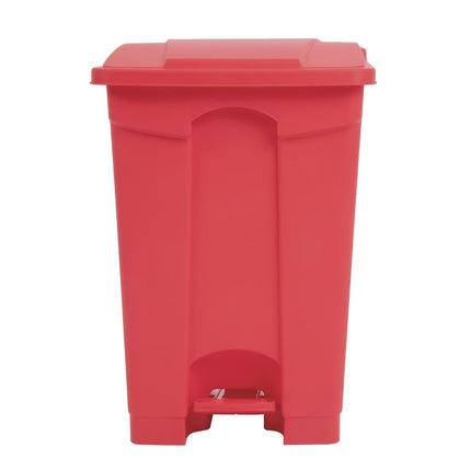 Hands-Free Red Pedal Bin 45L | Jantex