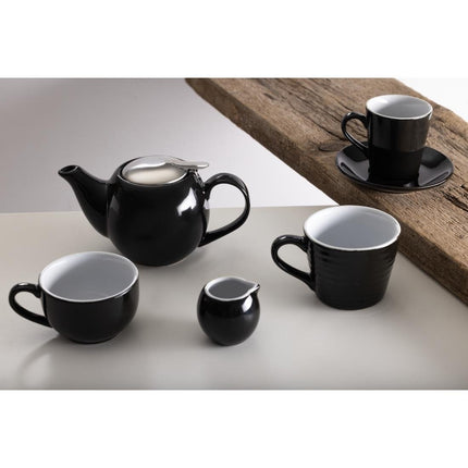Olympia Cafe Black Teapot 6