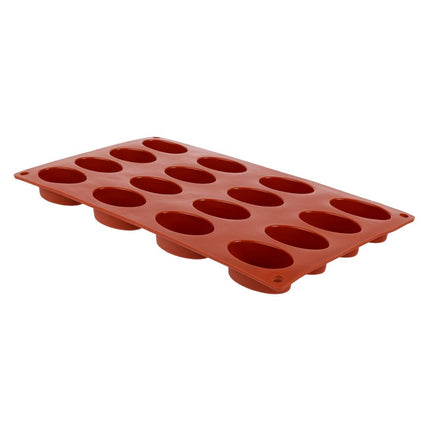Oval Silicone Baking Mold 16 Cavities | Pavoni Formaflex | 2cm Deep 2