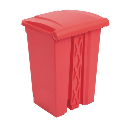 Hands-Free Red Pedal Bin 45L | Jantex 3
