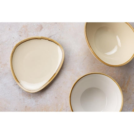 Triangular Plates 16.5cm Sandstone | Olympia Kiln Collection | 6 Pieces 5