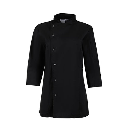 Women's Tailored Black Chef Jacket | Whites | Size M