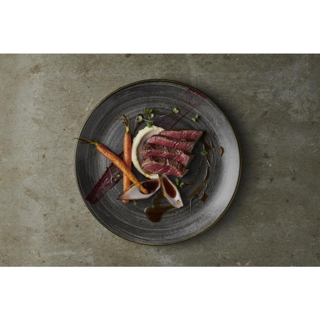 Coupe Plate Black Raw Evolve Stonecast | Churchill | 260mm 2