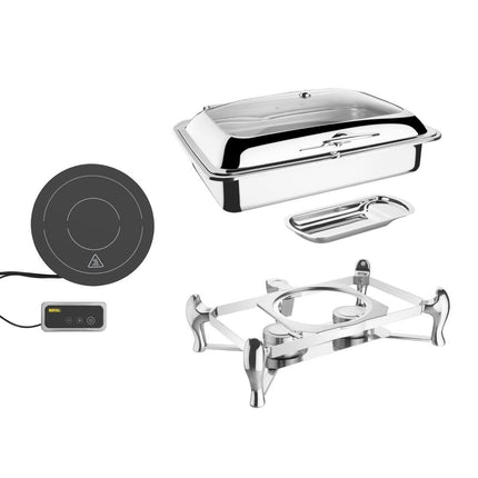 1/1 Size Induction Chafer with Stand and Heating Set | Olympia