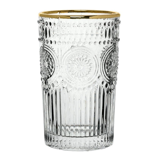 Rossetti Hiball Glass with Gold Rim | Utopia | 36 cl | Hand Wash Only
