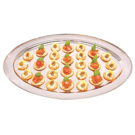 Oval Stainless Steel Serving Platter 66cm | Olympia 6