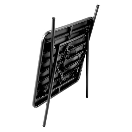 Square Steel Bistro Table Black 70cm | Bolero 4