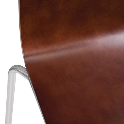 Dining Chair with Square Back Walnut | Bolero 4