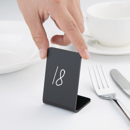 Acrylic Table Signs | Olympia | 75 x 50 mm | Set of 4 5