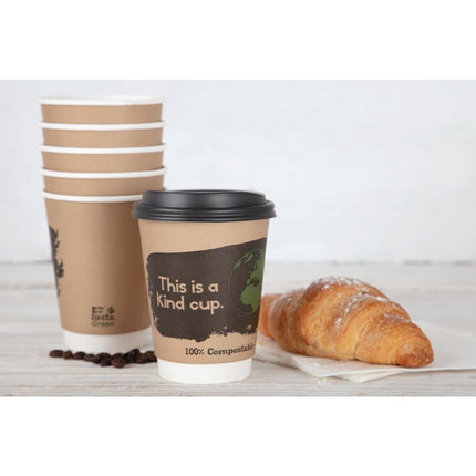 Compostable Double Wall Coffee Cups | Fiesta | 35.5cl 5