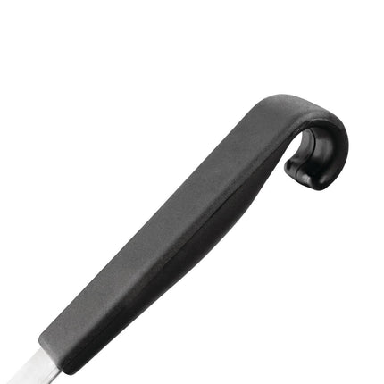Black Handle Soup Ladle 340mm | Vogue Stainless Steel 2