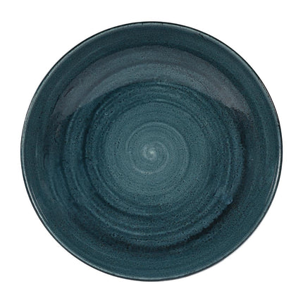 Coupe Bowl Rustic Teal Evolve | Churchill Stonecast Patina | 24.8cm