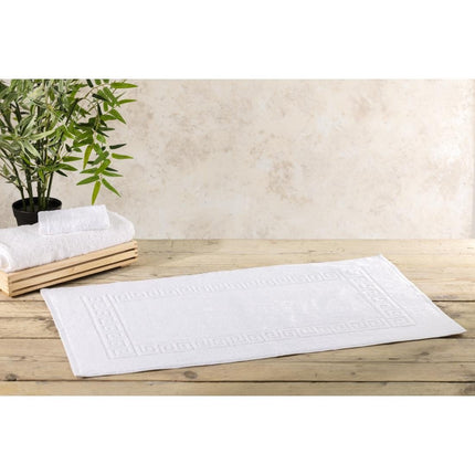 Comfort Nova White Cotton Bath Mat | Mitre 9